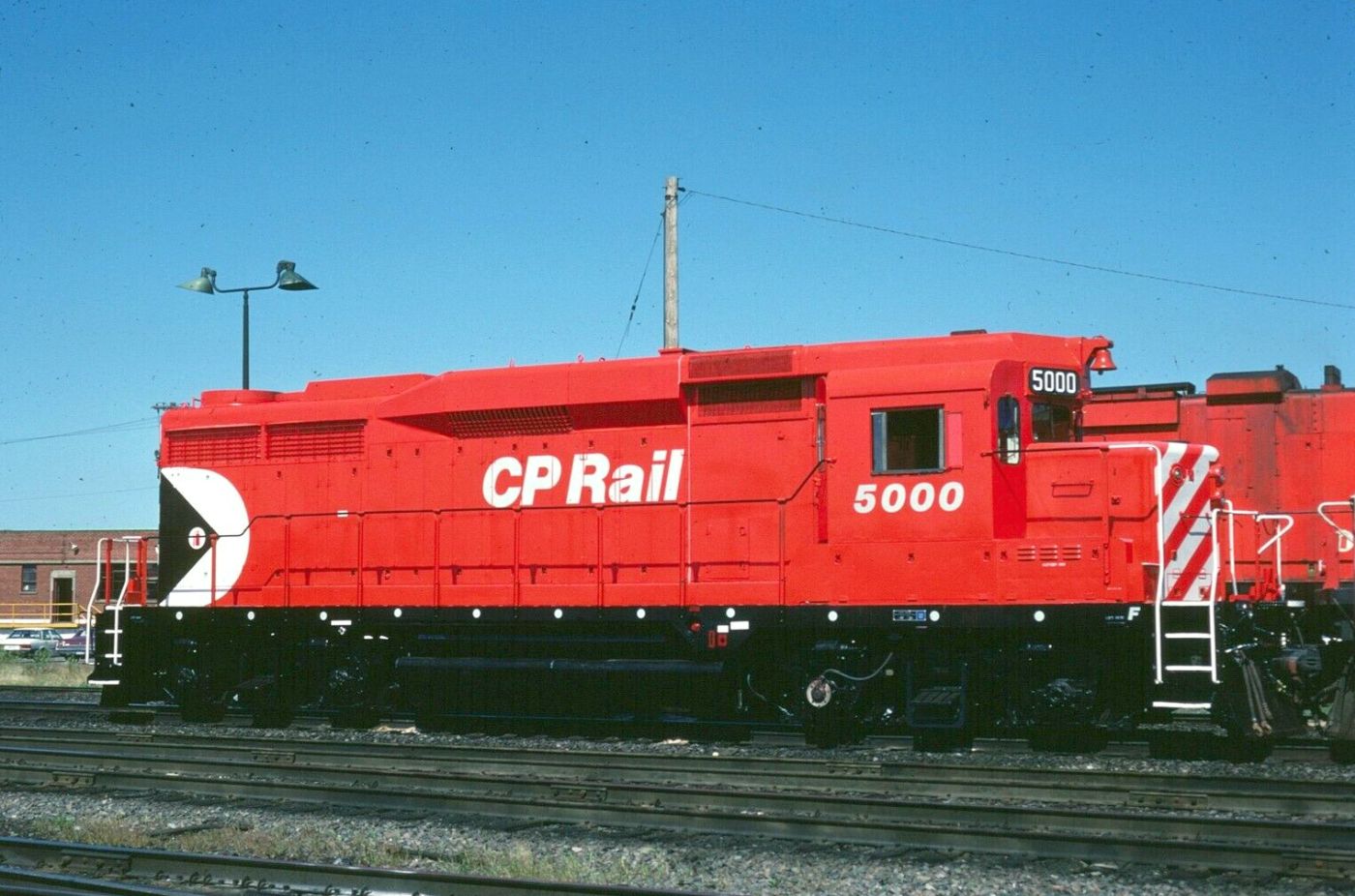 CP GP30 5000 poses  in a freshly applied A8M repaint in 1982.