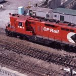 CP 'Torpedo Geep' GP9 8528 wears the A8M scheme only months after its introduction.